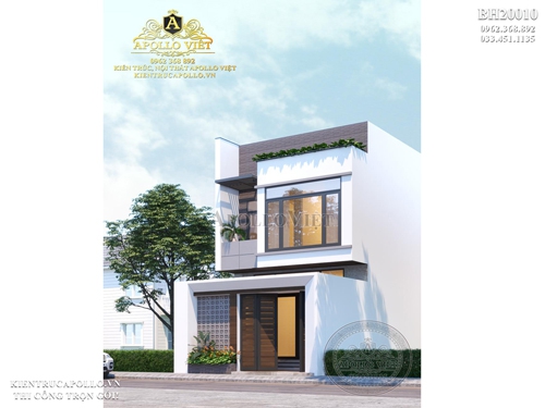 Cận cảnh mẫu Biệt thự 2 tầng mini Hiện đại xinh xắn BH20010