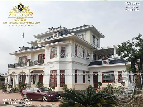 Công trình mẫu thiết kế Biệt thự vườn 3 tầng Bắc Giang BV18012