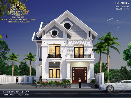 Sống chất Biệt thự 2 tầng mái Thái diện tích 130m2 thanh lịch BT20047