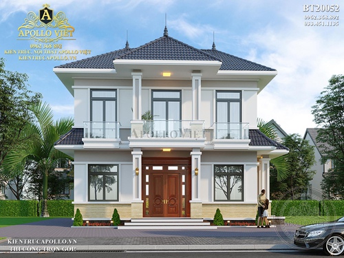 Thiết kế Biệt thự 2 tầng Hiện đại 11m cực tiết kiệm BT20052