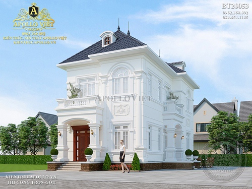 Thiết kế Biệt thự 2 tầng kiểu Pháp “đốn tim” CĐT tại Hòa Bình BT20053