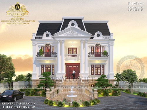 Chiêm ngưỡng mẫu biệt thự tân cổ điển đẳng cấp xứ Huế BT20120