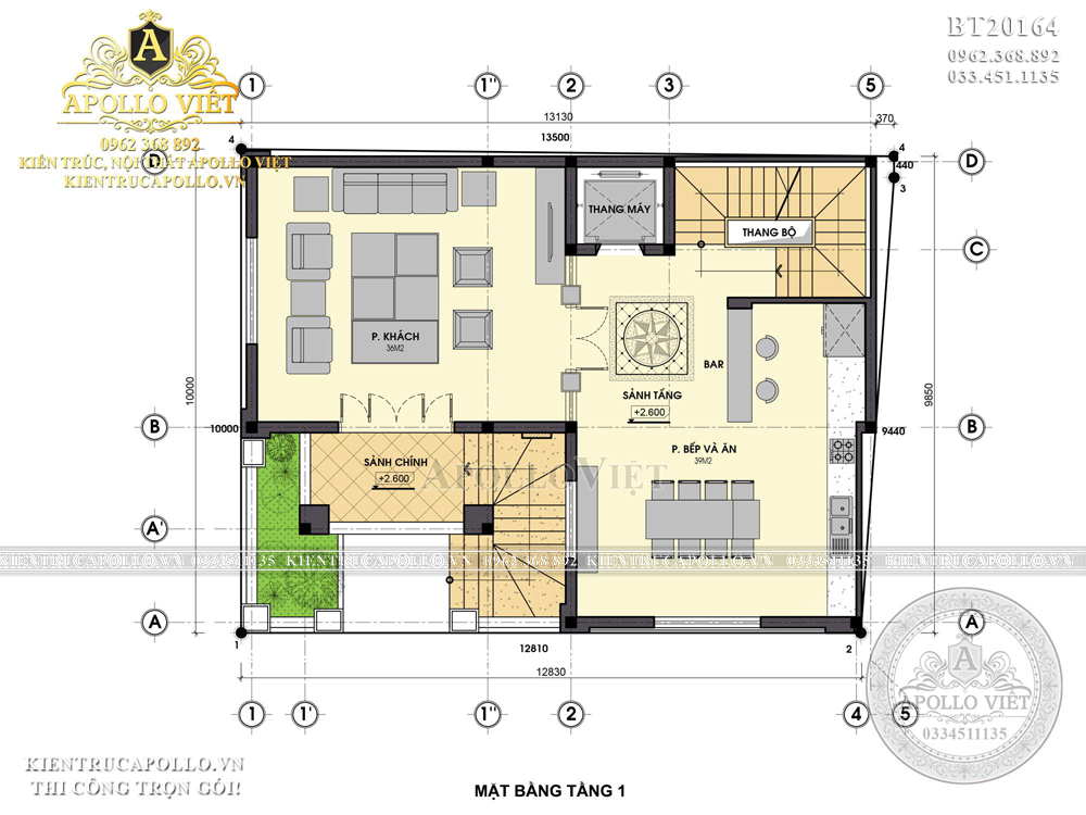 mat-bang-cong-nang-tang-1-mau-thiet-ke-biet-thu-lau-dai-mini-4-tang-1-tum-dep
