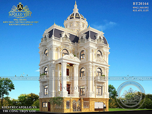 Khám phá Lâu đài Tân cổ điển 4 tầng 1 tum độc nhất vô nhị BT20164