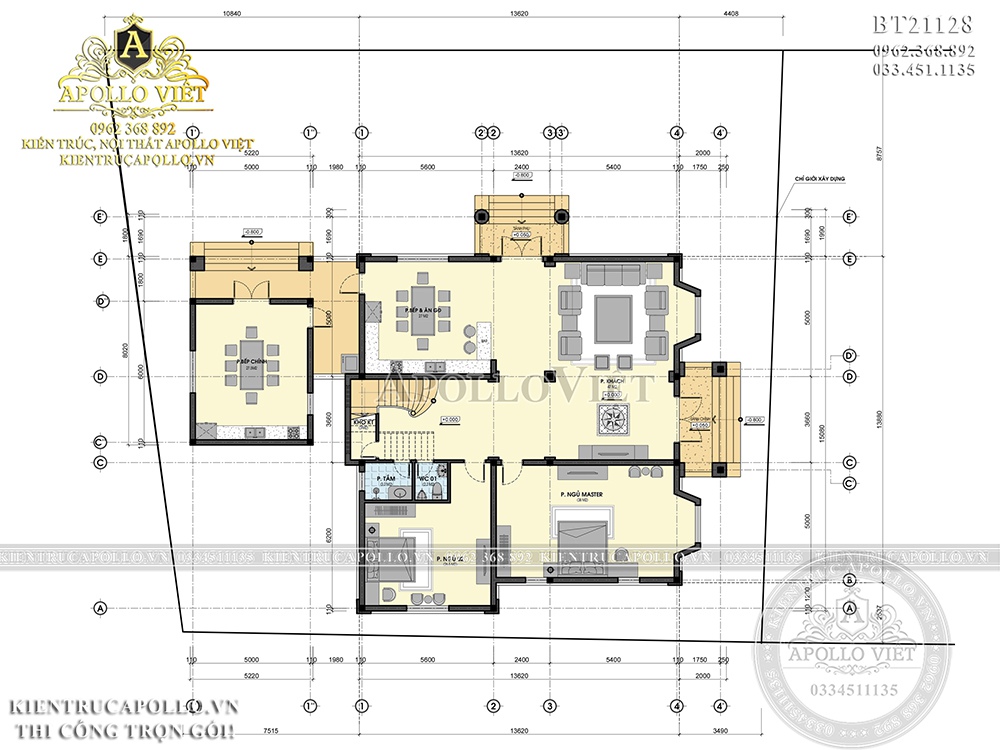 mat-bang-cong-nang-tang-1-mau-thiet-ke-biet-thu-tan-co-dien-2-tang-1-tum-4-phong-ngu-dep