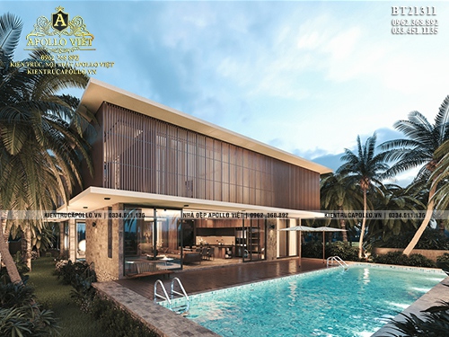 Mẫu Biệt thự Hiện đại ven biển cực chất ở Nha Trang BT21311