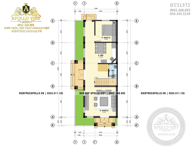 mat-bang-cong-nang-nha-mai-thai-2-tang