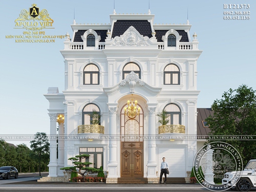 Biệt thự châu Âu phong cách Tân cổ điển sang trọng BT21373