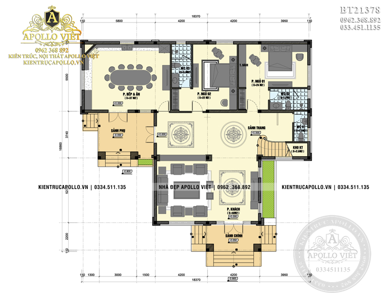 mat-bang-cong-nang-biet-thu-vuon-dep