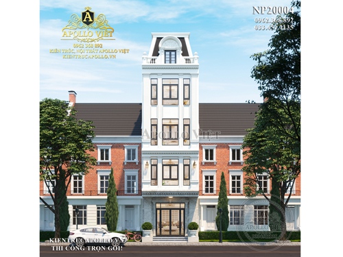 Mãn nhãn với Biệt thự phố 4 tầng Tân cổ điển đẹp mê li NP20004