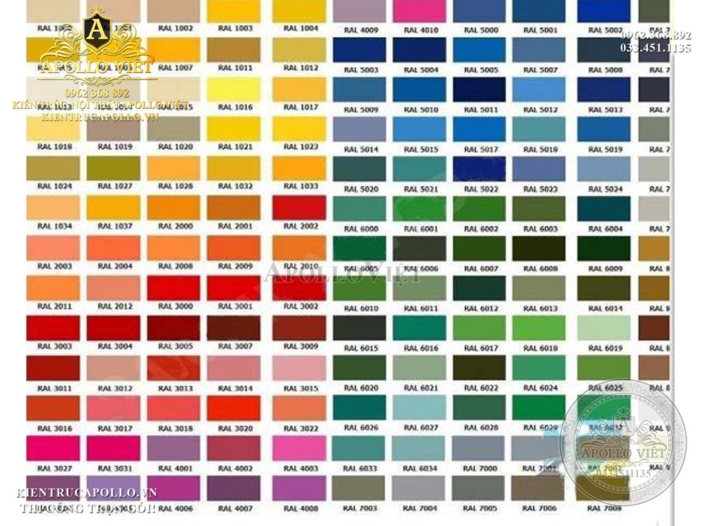 Khám phá bảng màu và cách pha màu sơn PU chuẩn cho nội thất nhà bạn
