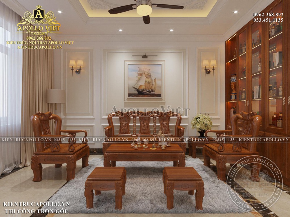 thiet-ke-noi-that-tan-co-dien-biet-thu-mai-thai-2-tang-1