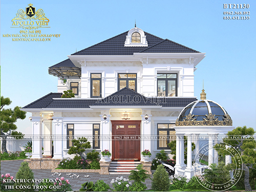 Siêu HOT Mẫu thiết kế Nhà mái Nhật 2 tầng 700m2 tại Ninh Bình BT21130