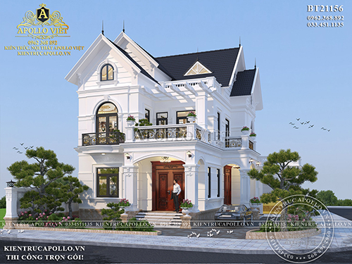 Mẫu thiết kế Nhà mái Thái 2 tầng đánh giá cao bởi Hội KTS BT21156