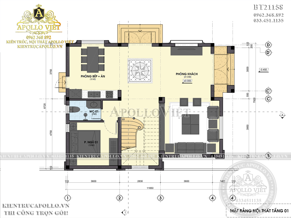 mat-bang-tang-1-mau-thiet-ke-nha-mai-thai-2-tang-4-phong-ngu-1