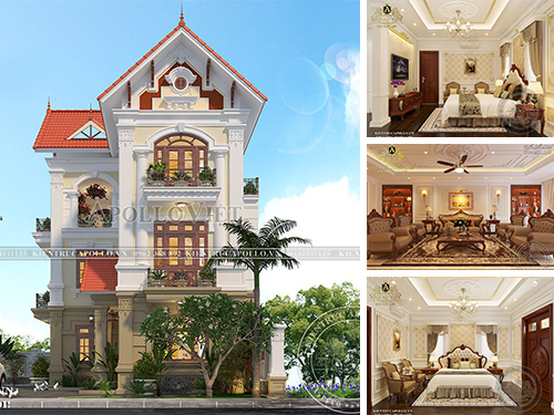 Hé lộ Biệt thự 3 tầng phong cách Tân cổ điển tại Điện Biên BT20097