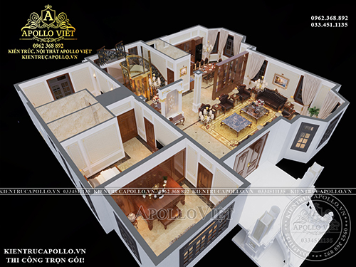 Ý tưởng thiết kế nội thất đẹp, sang trọng cho bạn tham khảo NT21010