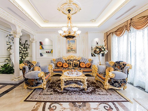 Chiêm ngưỡng 5 mẫu thiết kế nội thất phòng khách Tân cổ điển