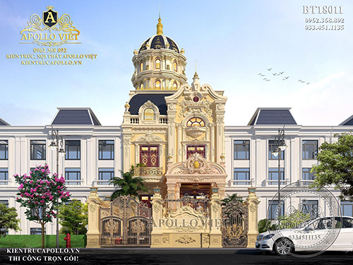 Biệt thự tân cổ điển 2 tầng 1 tum đẳng cấp tại Hải Dương BT18011