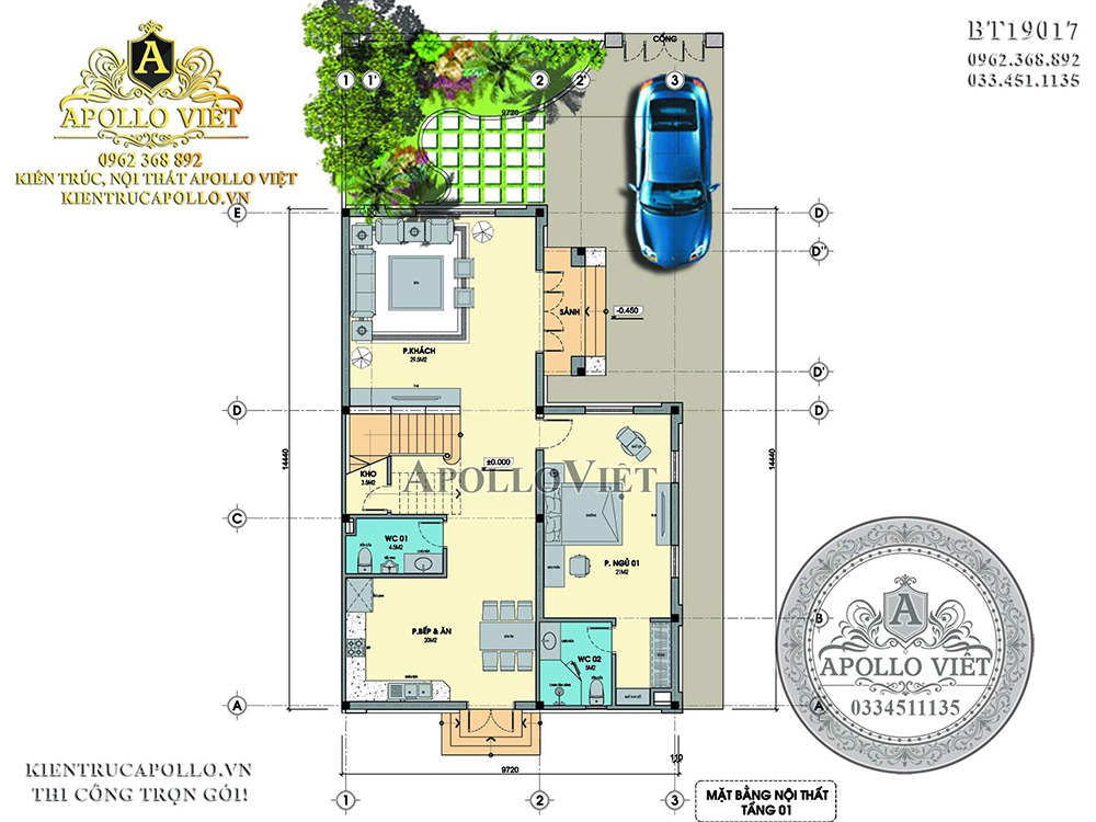 mat-bang-cong-nang-tang-1-biet-thu-3-tang-tan-co-dien-mai-thai