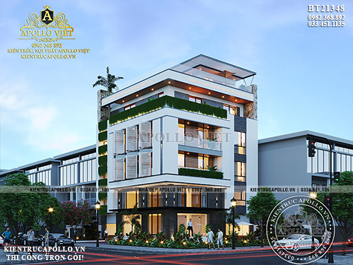 Mẫu thiết kế khách sạn 5 sao đẹp đẳng cấp BT21348