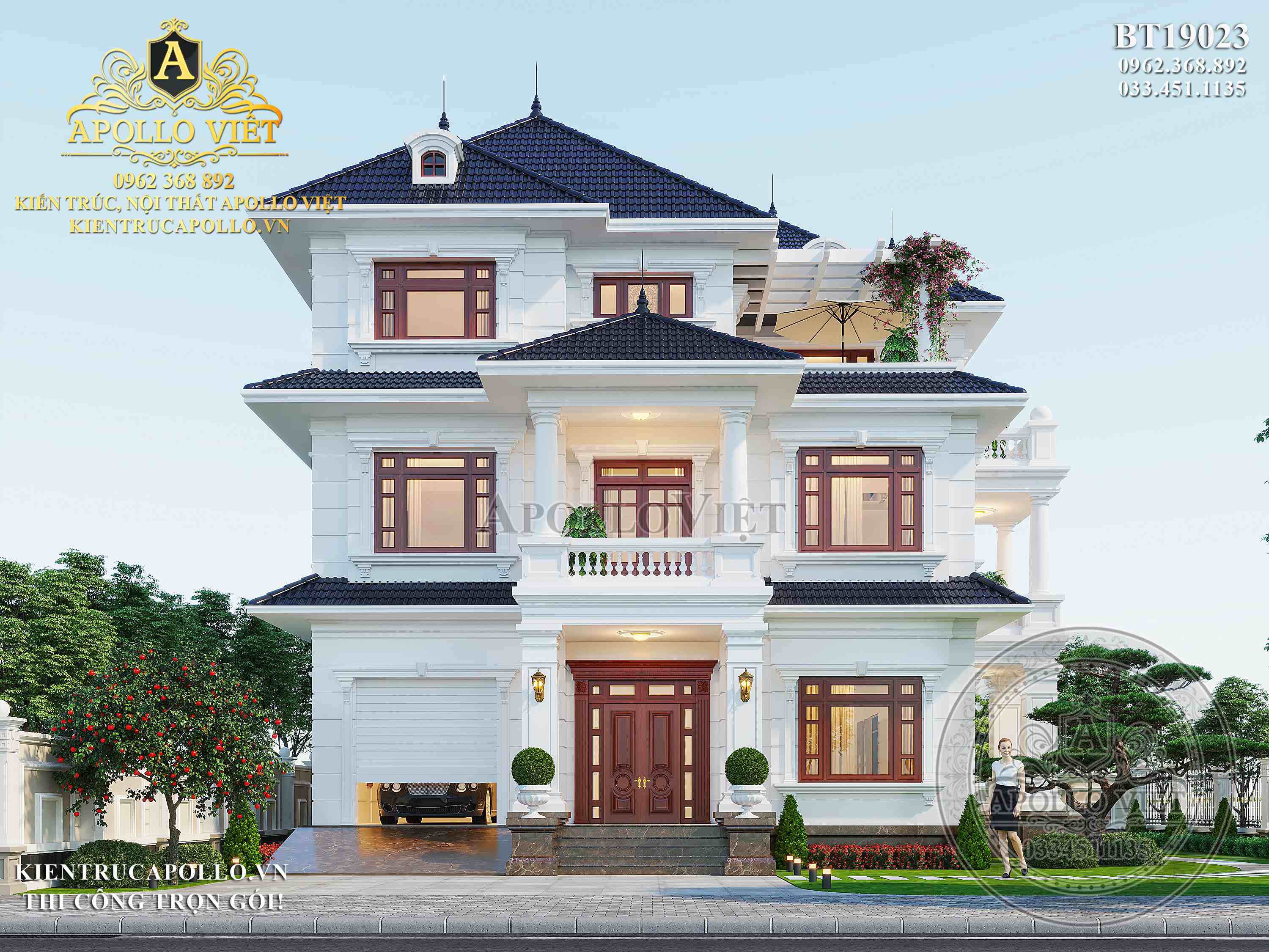 thiet-ke-biet-thu-mai-nhat-tan-co-dien-3-tang-1