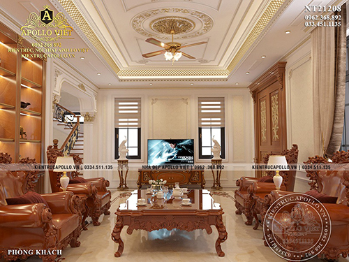 Chiêm ngưỡng mẫu thiết kế nội thất Tân cổ điển sang trọng NT21208