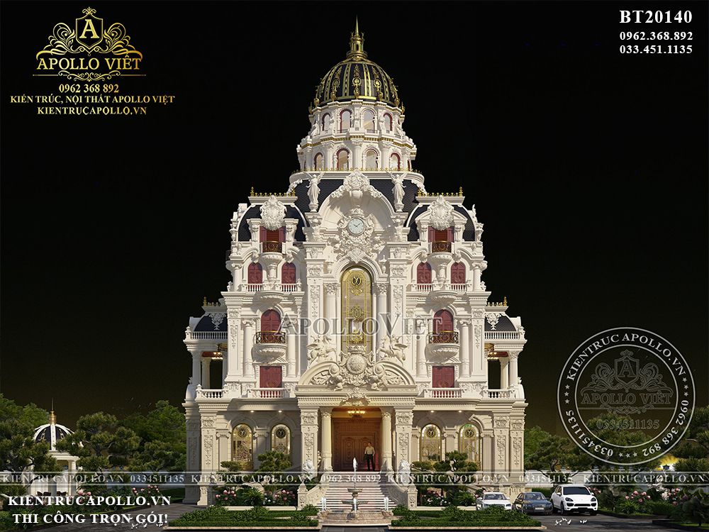 Biệt-thự-Lâu-đài-cổ-điển-3-tầng-1-tum-kết-hợp-văn-phòng-làm-việc-7