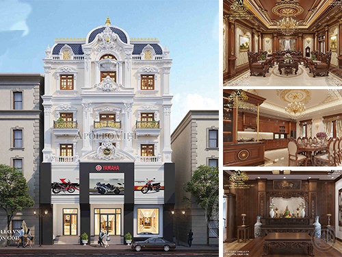 Thiết kế showroom đẹp kiểu Pháp để kinh doanh SR19004