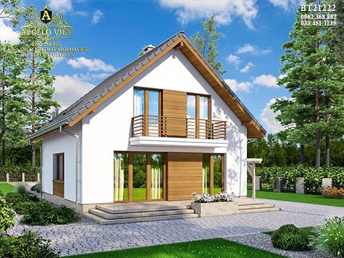 Chiêm ngưỡng mẫu biệt thự đẹp 1 tầng 1 lửng đẹp nhất BT21222