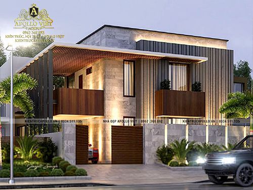 Say đắm với mẫu thiết kế biệt thự hiện đại đẹp BT21306