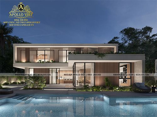 Chiêm ngưỡng mẫu thiết kế biệt thự hiện đại 2 tầng đẹp BT21307