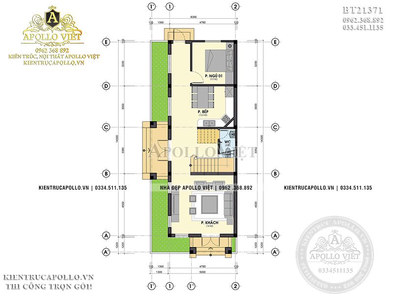 mat-bang-mau-biet-thu-1-tang