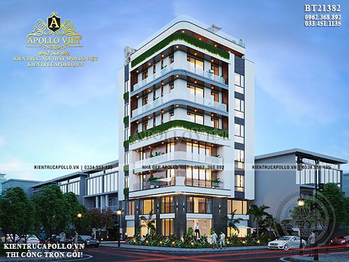 Tham khảo mẫu thiết kế khách sạn đẹp hiện đại đang HOT nhất hiện nay BT21382