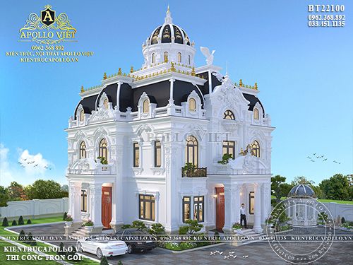 Chiêm ngưỡng mẫu thiết kế lâu đài tân cổ điển độc đáo BT22100