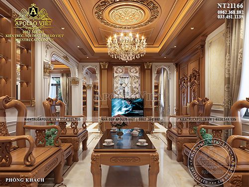 Độc đáo với mẫu thiết kế nội thất tân cổ điển HOT 2022 NT21166