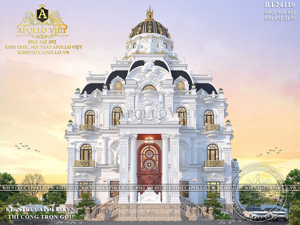 Khám phá thiết kế lâu đài tân cổ điển nguy nga, mỹ lệ BT24110