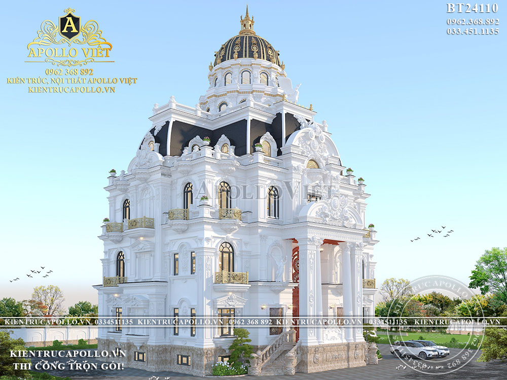 Khám phá thiết kế lâu đài tân cổ điển nguy nga, mỹ lệ BT24110