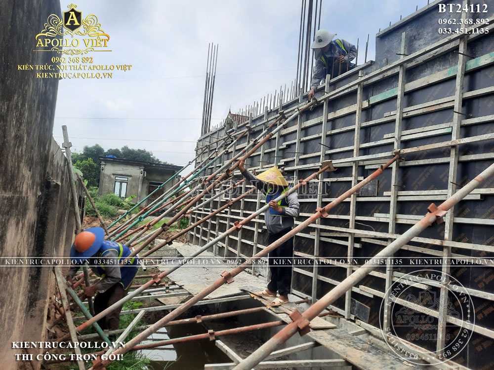 Mẫu biệt thự lâu đài tân cổ điển đẹp mê hồn đẳng cấp tại Nghệ An BT24112