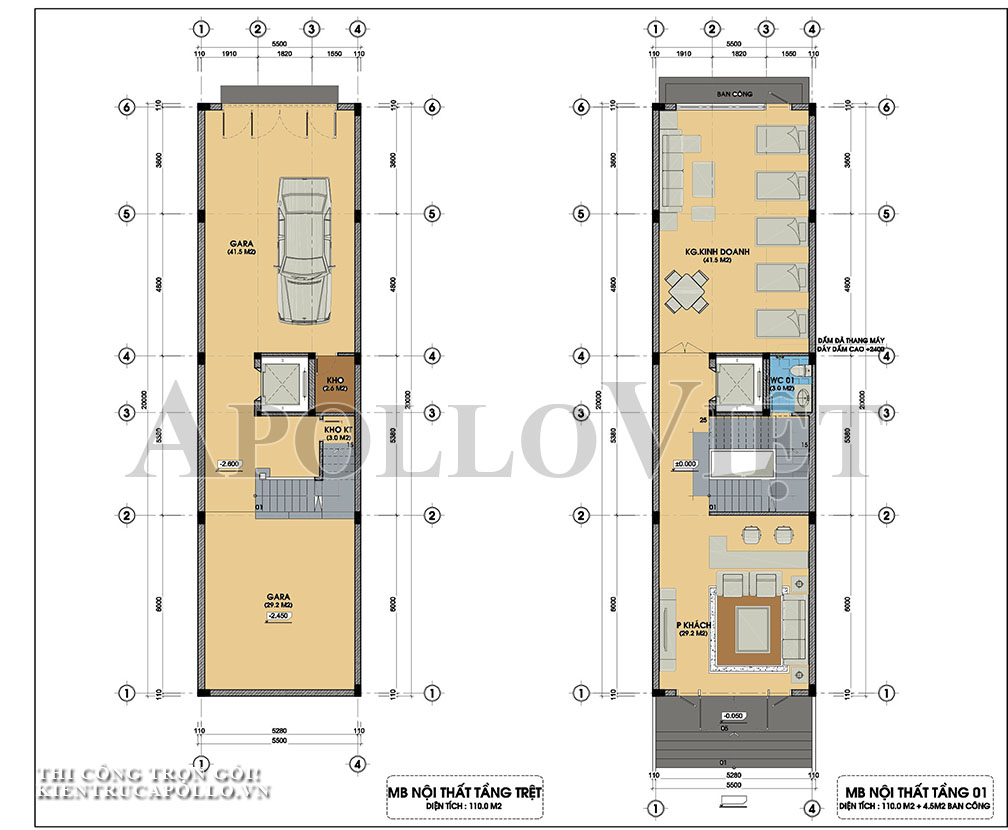 Khám phá Biệt thự hiện đại 5 tầng tinh tế BT25131