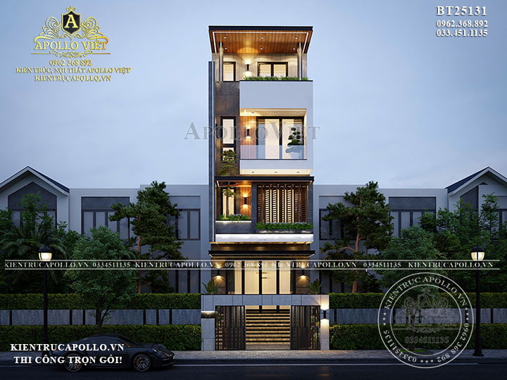 Khám phá Biệt thự hiện đại 5 tầng tinh tế  BT25131