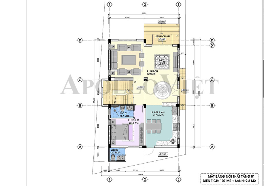 Mẫu Biệt Thự Hiện Đại 3 Tầng - Thiết Kế Tinh Gọn, Công Năng Tối Ưu Cho Gia Đình Việt BT 25107