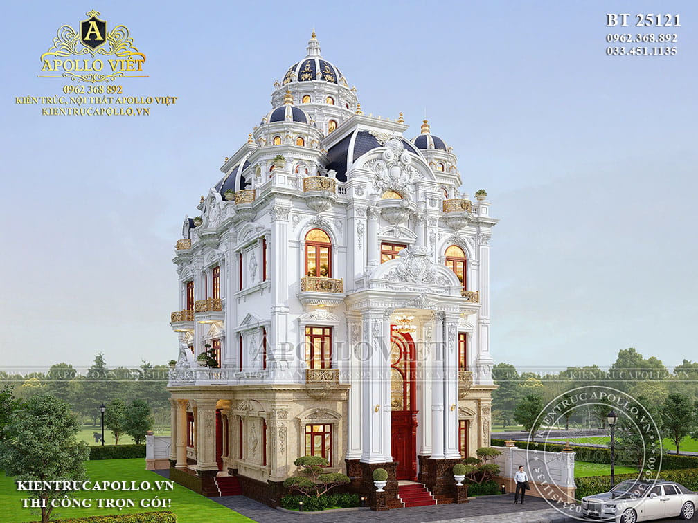 Mẫu Lâu Đài Tân Cổ Điển Sang Trọng Tại Cần Thơ – Kiệt Tác Kiến Trúc Đẳng Cấp BT25121