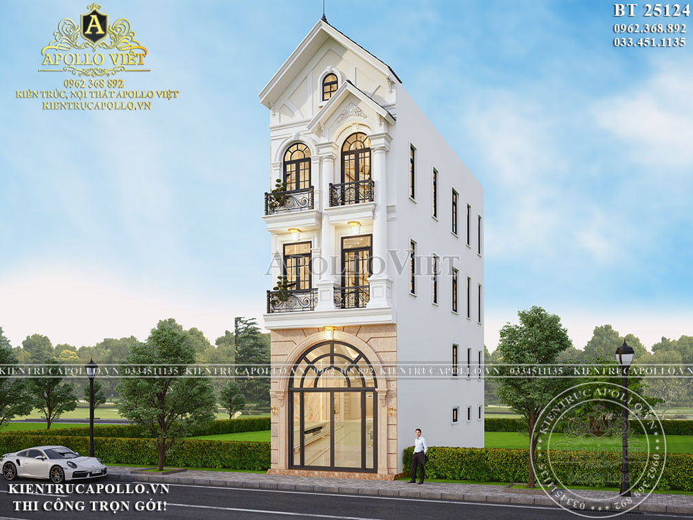 Khám Phá Biệt Thự Tân Cổ Điển Mái Thái – Mẫu Nhà Đẹp Tại Hưng Yên BT25124