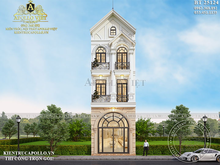 Khám Phá Biệt Thự Tân Cổ Điển Mái Thái – Mẫu Nhà Đẹp Tại Hưng Yên BT25124