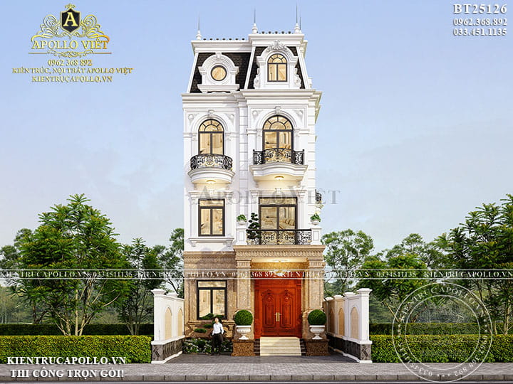 Biệt Thự Tân Cổ Điển 3 Tầng 1 Tum - Kiệt Tác Sang Trọng Tại Hải Phòng