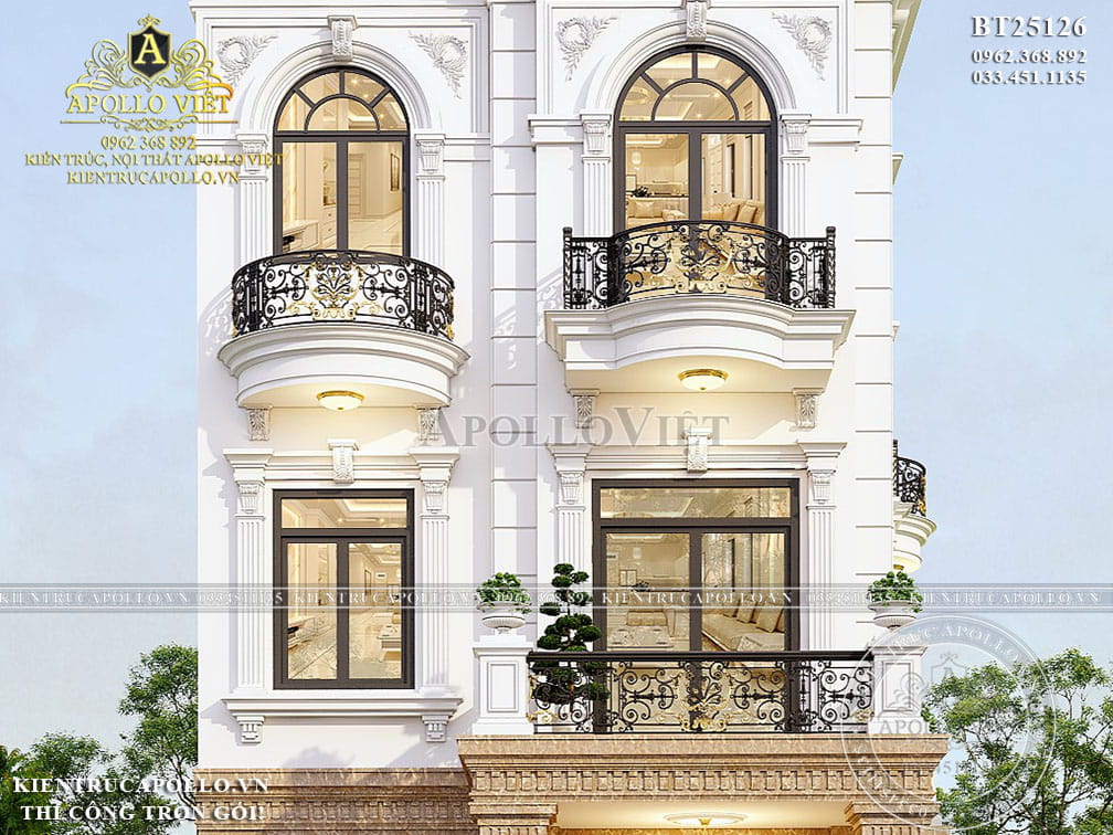 Biệt Thự Tân Cổ Điển 3 Tầng 1 Tum - Kiệt Tác Sang Trọng Tại Hải Phòng