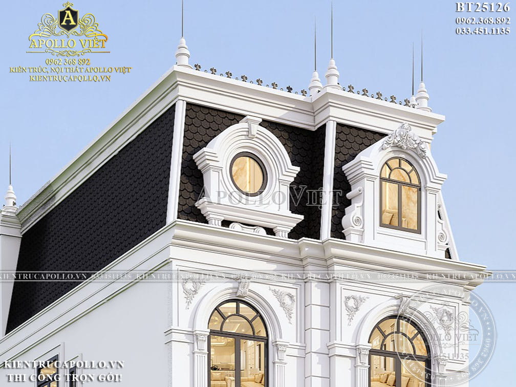 Biệt Thự Tân Cổ Điển 3 Tầng 1 Tum - Kiệt Tác Sang Trọng Tại Hải Phòng