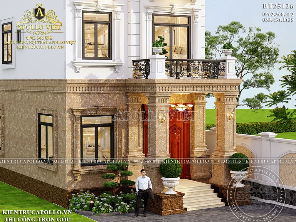 Biệt Thự Tân Cổ Điển 3 Tầng 1 Tum - Kiệt Tác Sang Trọng Tại Hải Phòng