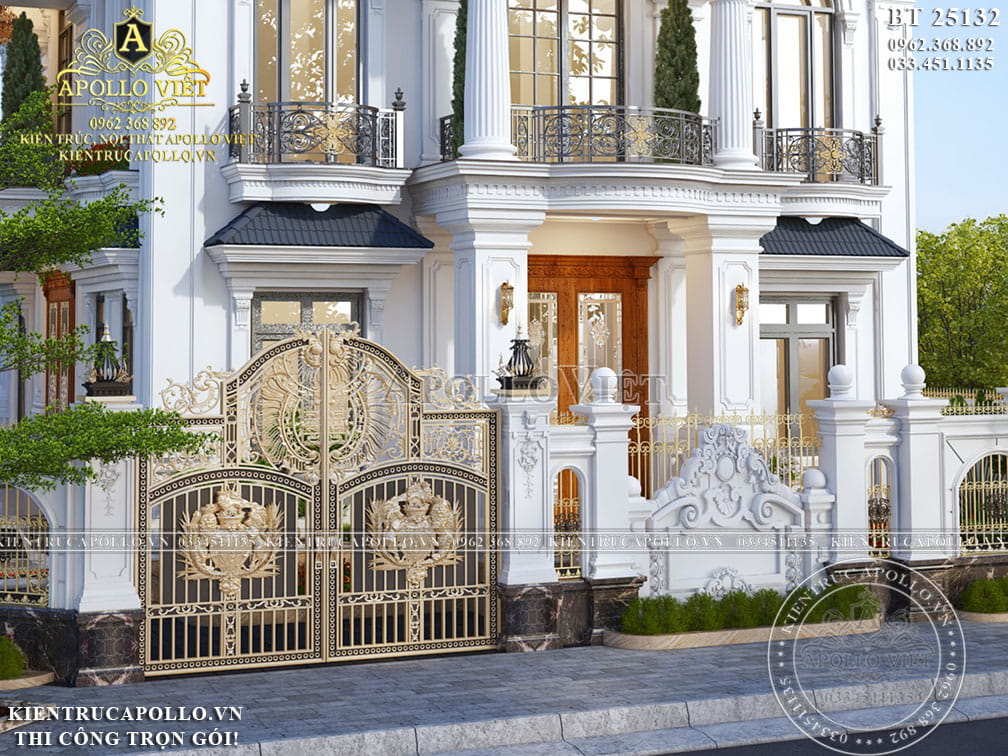 Biệt thự 2 tầng mái Nhật sang trọng – Xu hướng thiết kế 2026 BT25132